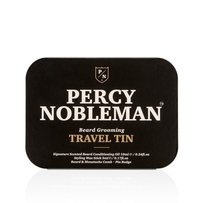 Percy Nobleman Travel Tin Travel beard care set, 1 pc