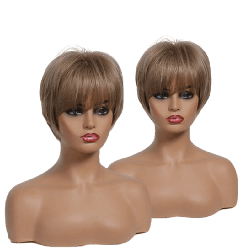 Synthetic short hair wig