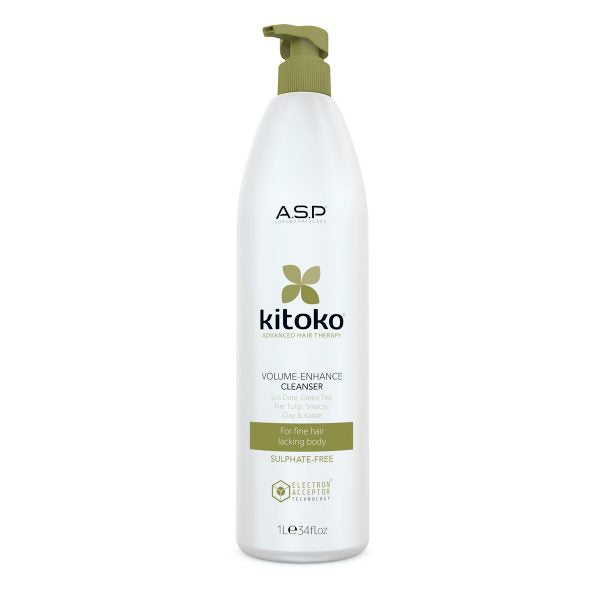 Kitoko Volume Enhance Apimtį Didinantis Šampūnas 1L +dovana Mizon veido kaukė