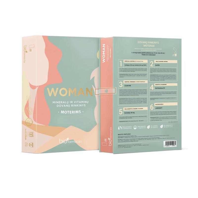 Biofarmacija Gift set for women "WOMAN" + a gift of luxurious home fragrance with sticks