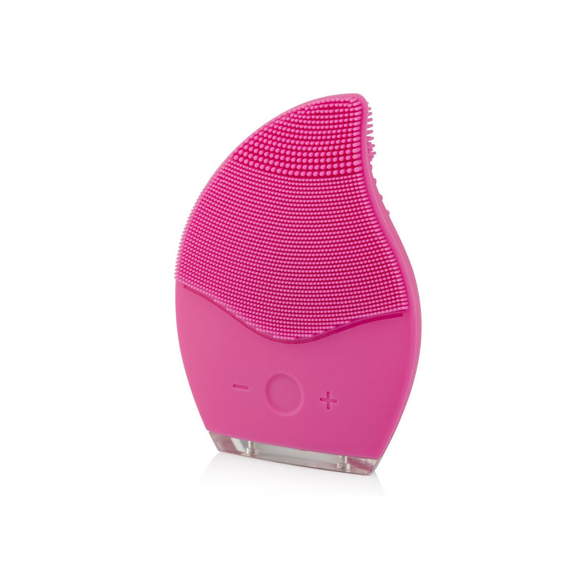 Silicone face cleaning brush with vibration massage "BEAUTY DROP"