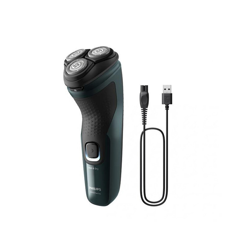 Philips Wet or Dry electric shaver X3002/00, Wet&amp;Dry, PowerCut Blade System, 4D Flex Heads, 40min shaving / 1h charge, 5min Quick Charge 