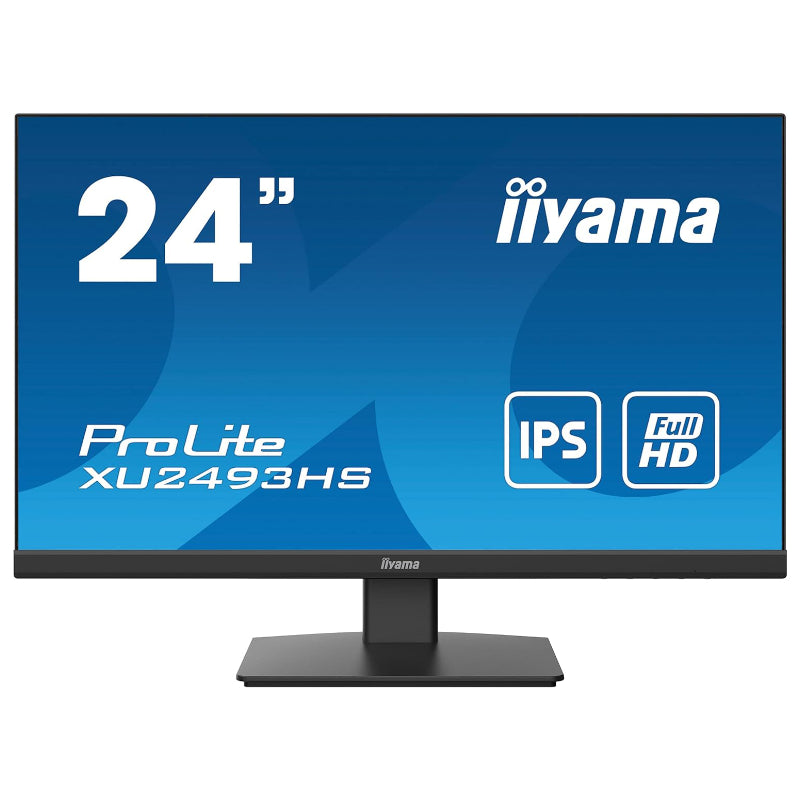iiyama ProLite XU2493HS-B5 - 24" ETE IPS-panel, 1920x1080, 4ms, 250cd/m², Speakers, HDMI, DisplayPort (23,8" VIS)