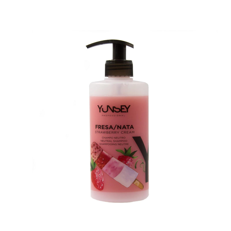 Yunsey Aromatinis šampūnas – braškių ir ledų kvapo 400 ml +dovana Previa plaukų priemonė