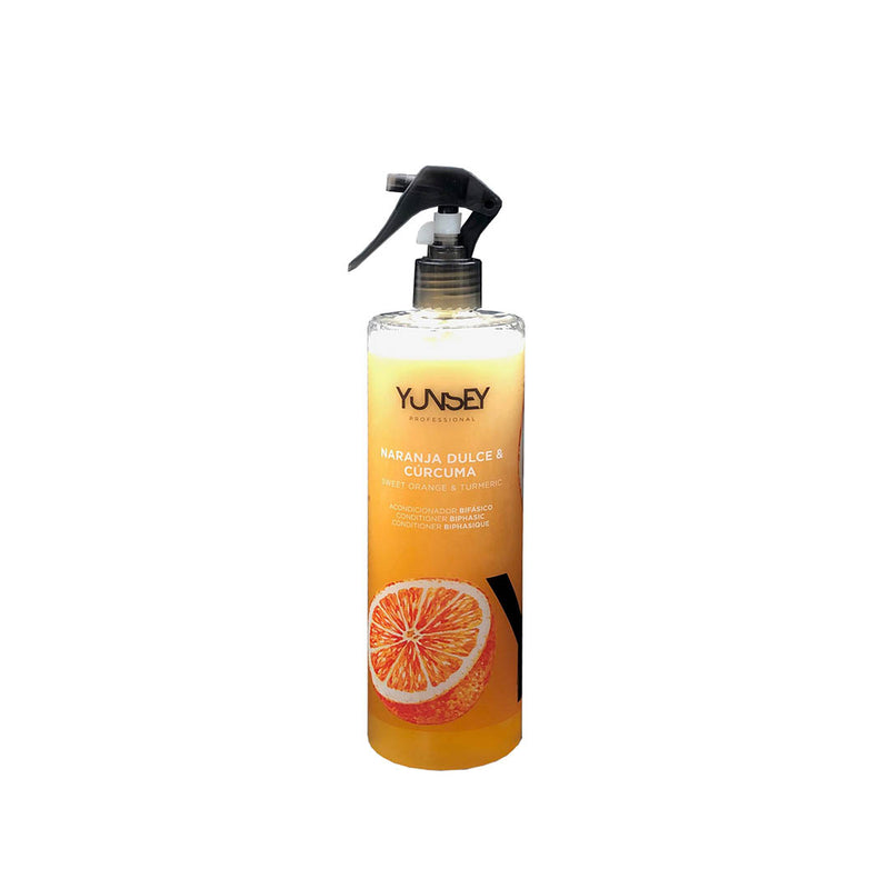 Yunsey Apelsinų ir ciberžolės aromato dvifazis purškiklis 500ml +dovana Previa plaukų priemonė