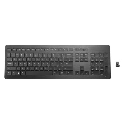 HP Premium Anodized Aluminum Wireless Keyboard - Black - US ENG