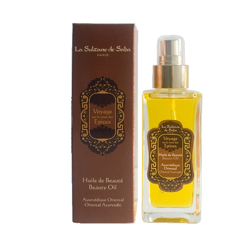La Sultane de Saba Аюрведическое масло для красоты - Амбра, Ваниль, Пачули 100 мл +подарок CHI Silk Infusion Шелк для волос