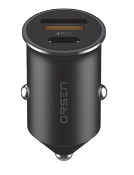 Orsen C8 45W Mini Car Charger black