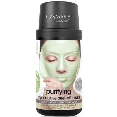 Alginate face mask Casmara Purifying Algae Peel Off Mask Kit for cleansing facial skin, 2 times