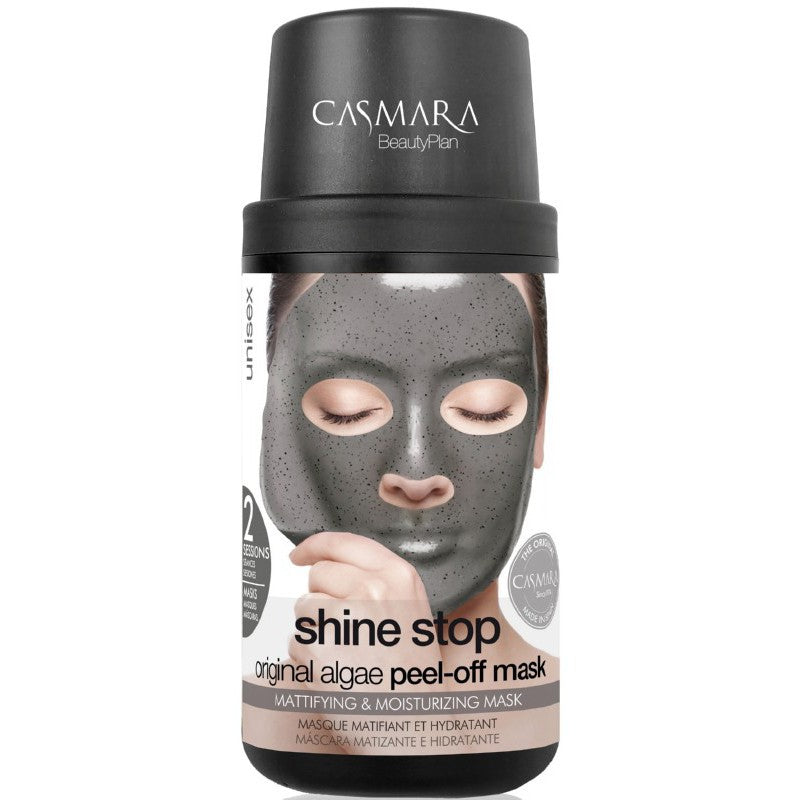 Alginate face mask Casmara Shine Stop Algea Peel Off Mask Kit cleansing facial skin, regulating sebum secretion, 2 times