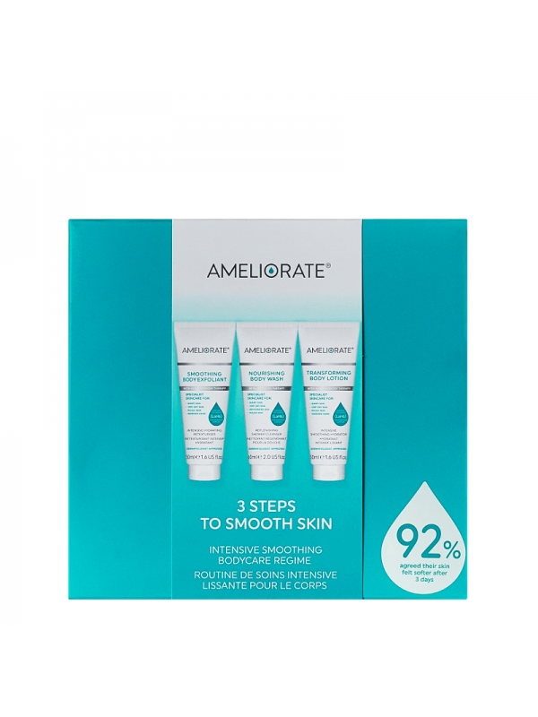 AMELIORATE 3 Steps To Smooth Skin kūno priežiūros priemonių rinkinys