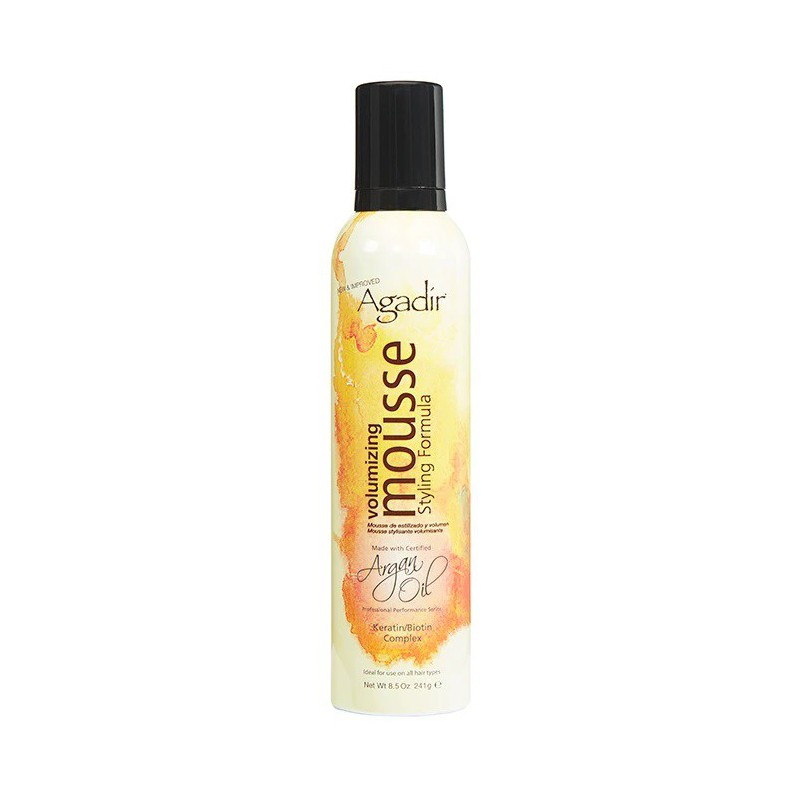 Мусс для объема волос Agadir Argan Oils Volumizing Mousse AGD2070 для укладки волос, придает объем и блеск, 241 г