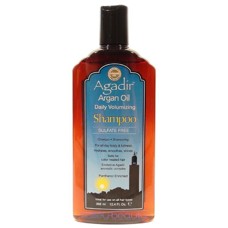 Apimties teikiantis plaukų šampūnas Agadir Argan Oil Volumizing Hair Shampoo AGD2045, skirtas plaukų kasdieniniam naudojimui, suteikia apimties, saugo plaukų spalvą, sudėtyje yra argano aliejaus, 366 ml
