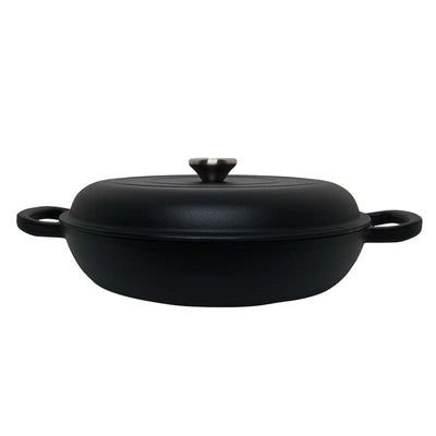 Round enameled cast iron pot Zyle ZY030CBKI Ø30 cm, 3.5 l, black