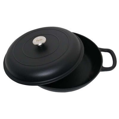 Round enameled cast iron pot Zyle ZY030CBKI Ø30 cm, 3.5 l, black