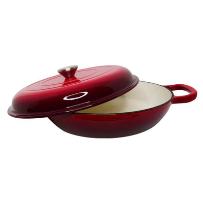 Round enameled cast iron pot Zyle ZY030CRKI Ø30 cm, 3.5 l, red