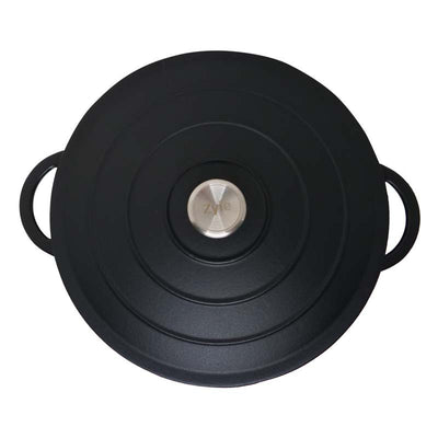 Round enameled cast iron pot Zyle ZY030DBKI Ø30 cm, 4.8 l, black