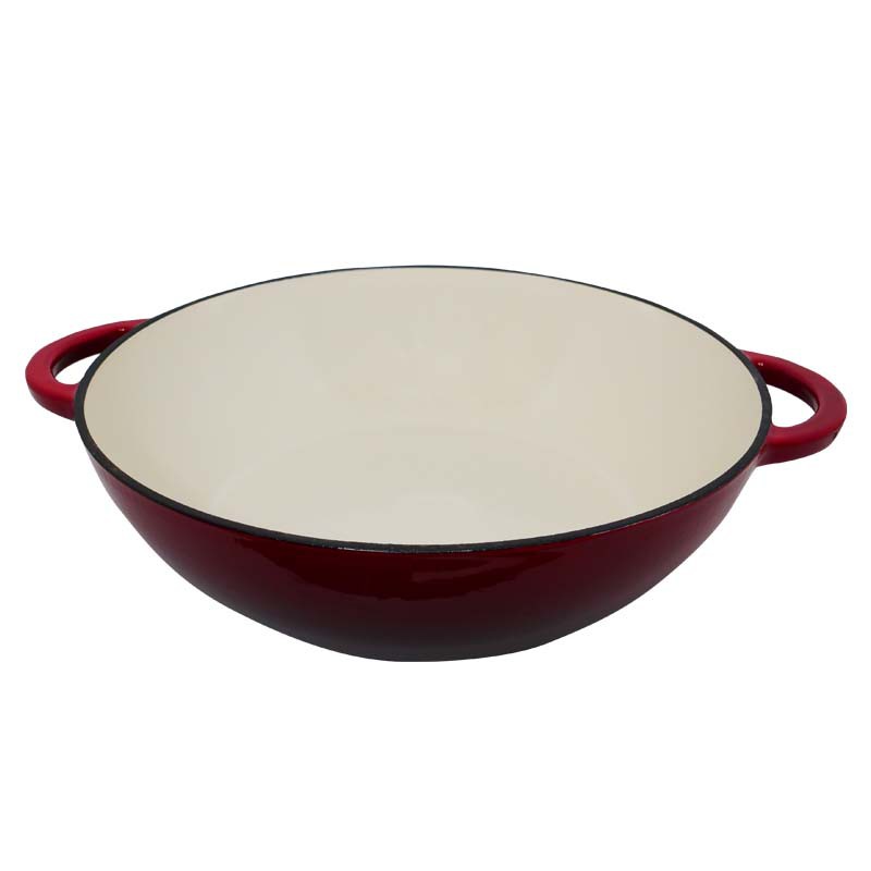 Round enameled cast iron pot Zyle ZY030DRKI Ø30 cm, 4.8 l, red