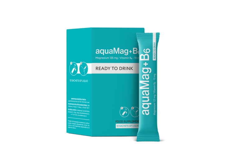 Biofarmacija aquaMag+B6 liquid Geriamasis tirpalas