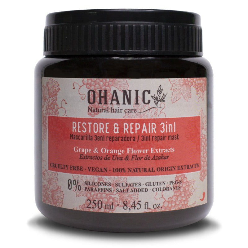 Restorative hair mask Ohanic Repair Mask 3 in 1, 250 ml OHAN18