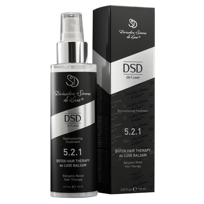 Atstatomasis plaukų balzamas Botox Hair Therapy de Luxe Balsam, su botoksu, DSD 5.2.1 150 ml +dovana prabangus namų kvapas su lazdelėmis