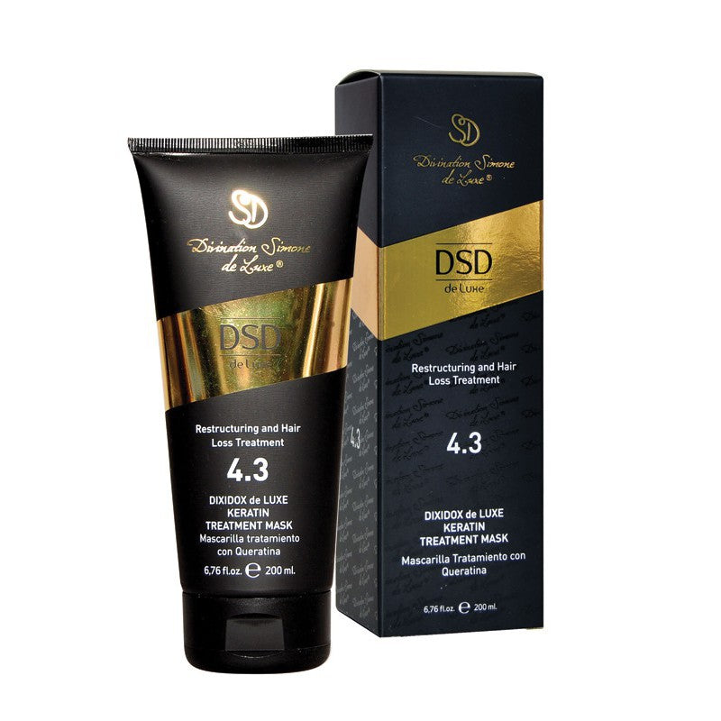 Restorative mask with keratin Dixidox de Luxe Keratin Treatment Mask DSD 4.3 200 ml + a gift of luxurious home fragrance with sticks