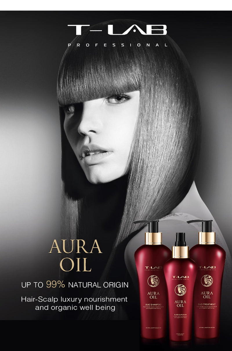 T-LAB Professional Aura Oil Duo Treatment Conditioner-mask 300 ml + a gift of luxurious home fragrance with sticks