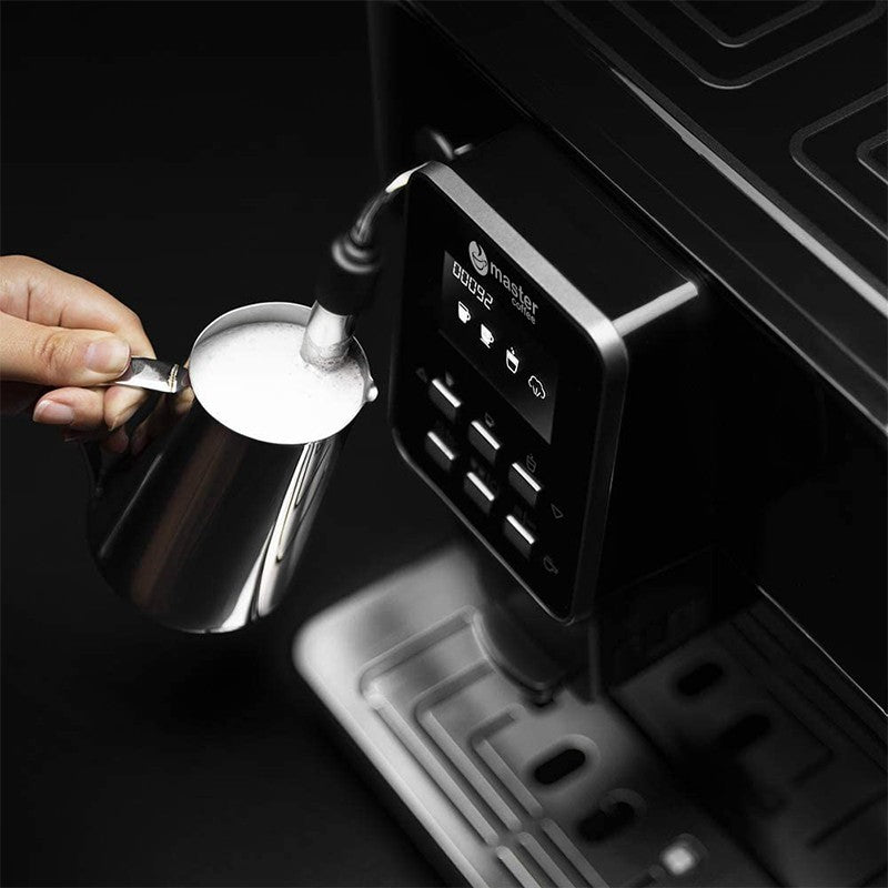 Automatinis kavos aparatas Master Coffee MC320CM, juodas +dovana Kavos pupelės Vergnano Antica Bottega 1kg