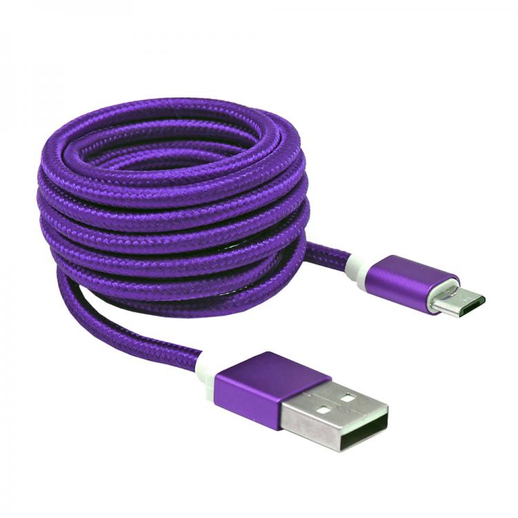 Sbox USB-&gt;Micro USB M/M 1м USB-10315U сливовый фиолетовый 