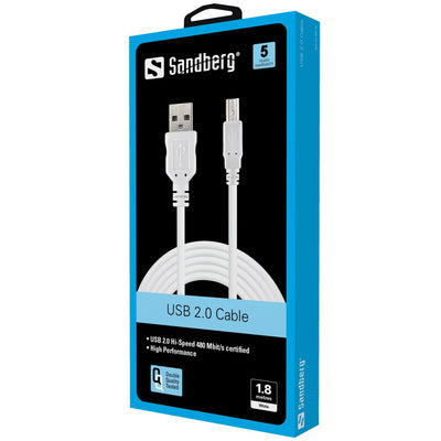 Sandberg 502-78 USB 2.0 AB male 1.8m