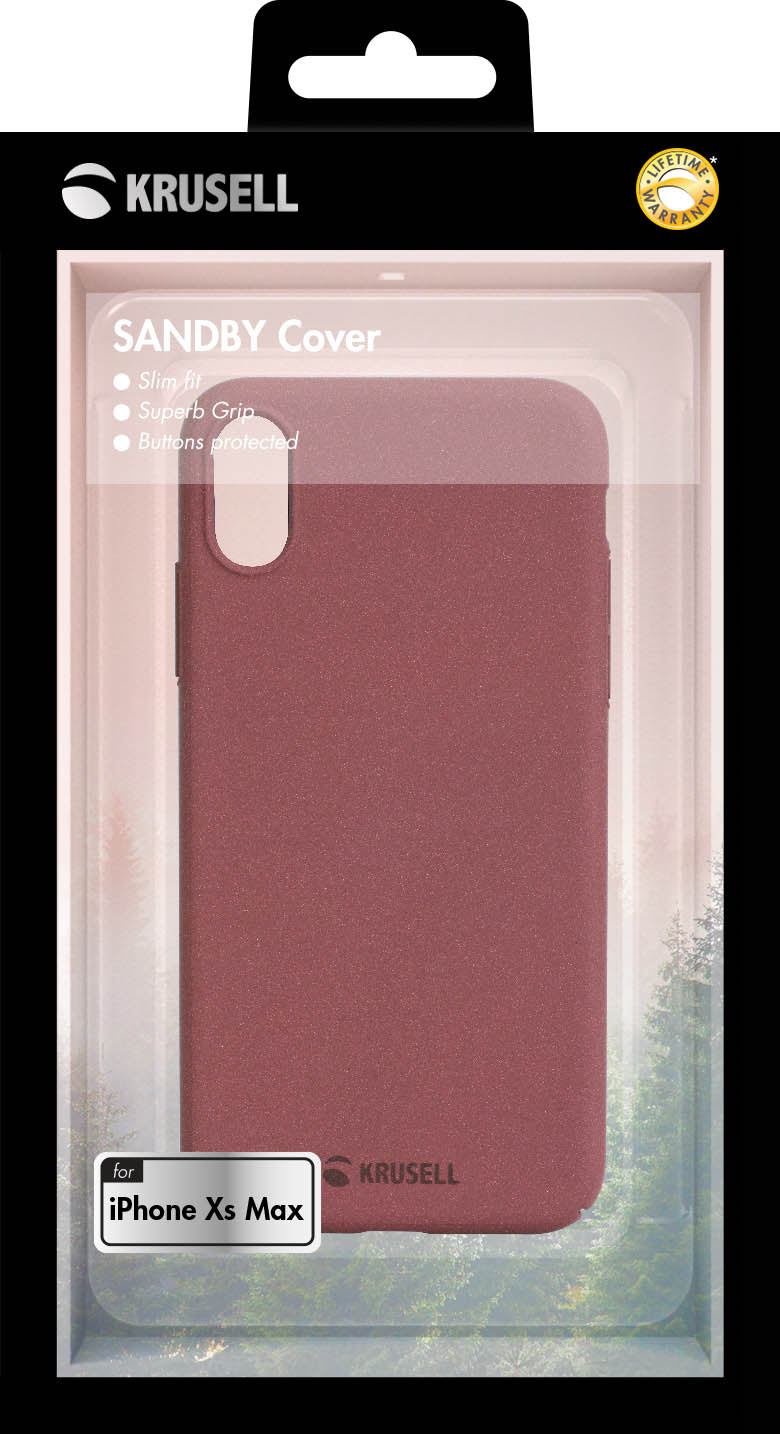 Krusell Sandby Cover Apple iPhone XS Max rust 