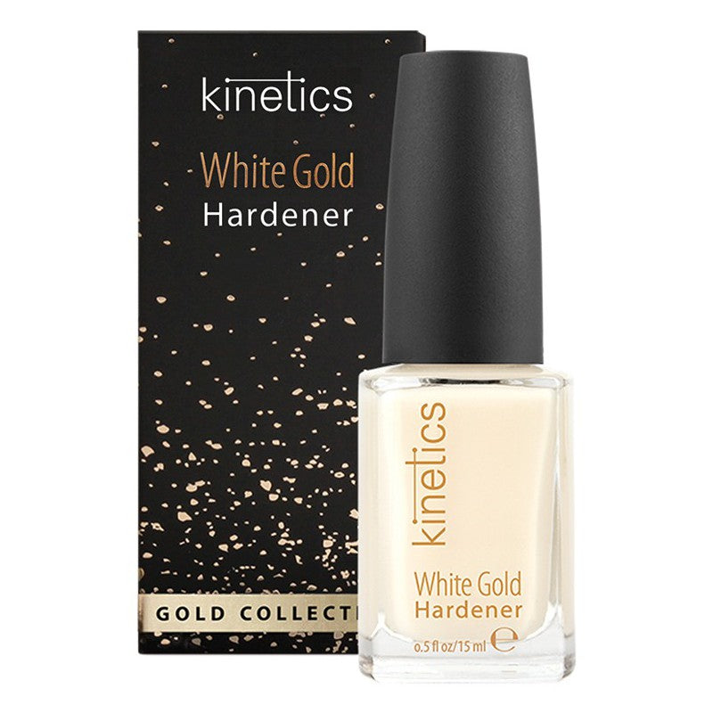 Baltojo aukso stipriklis nagams Kinetics White Gold Hardener 15 ml