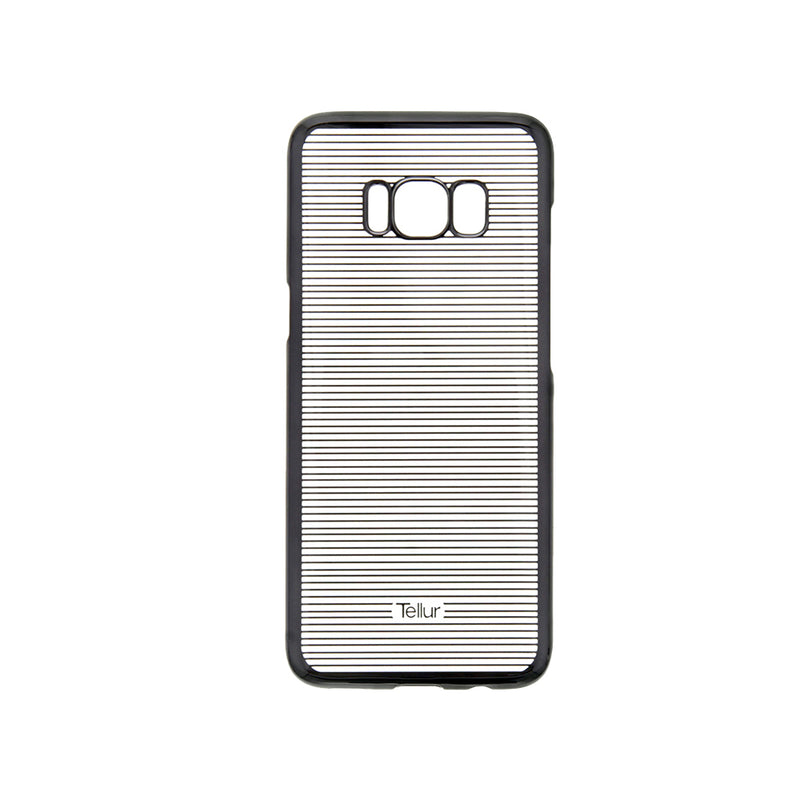 Жесткий чехол Tellur Cover для Samsung Galaxy S8, горизонтальные полосы, черный 