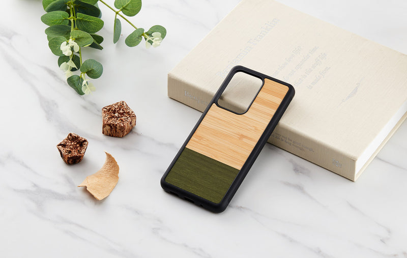 MAN&WOOD case for Galaxy S20 Ultra bamboo forest black