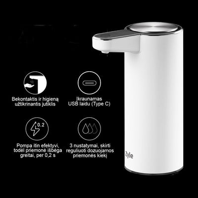 Contactless liquid soap dispenser Zyle ZY6188MW, white