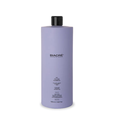 BIACRÉ shampoo neutralizing the yellow tint
