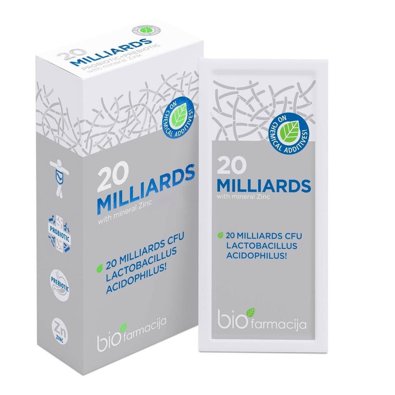 Biopharmacy 20 MILLIARDS Food supplement 7 units + a gift of luxurious home fragrance with sticks