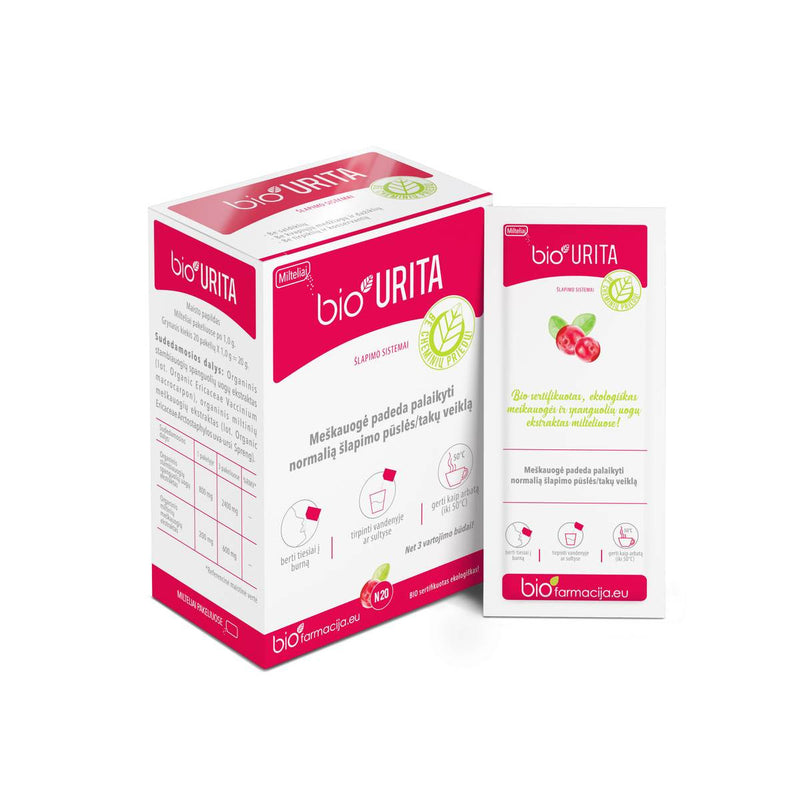 Биоаптека bioURITA Пищевая добавка для мочевыделительной системы 20 ед.