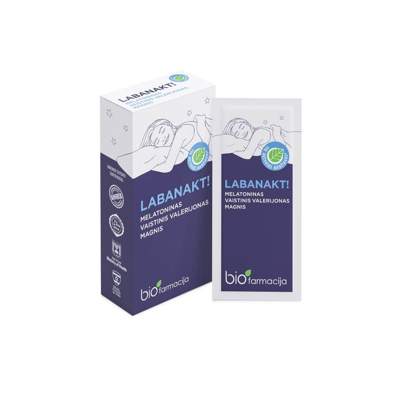 Biopharmaceutical GOOD NIGHT! Food supplement 14 units + a gift of luxurious home fragrance with sticks