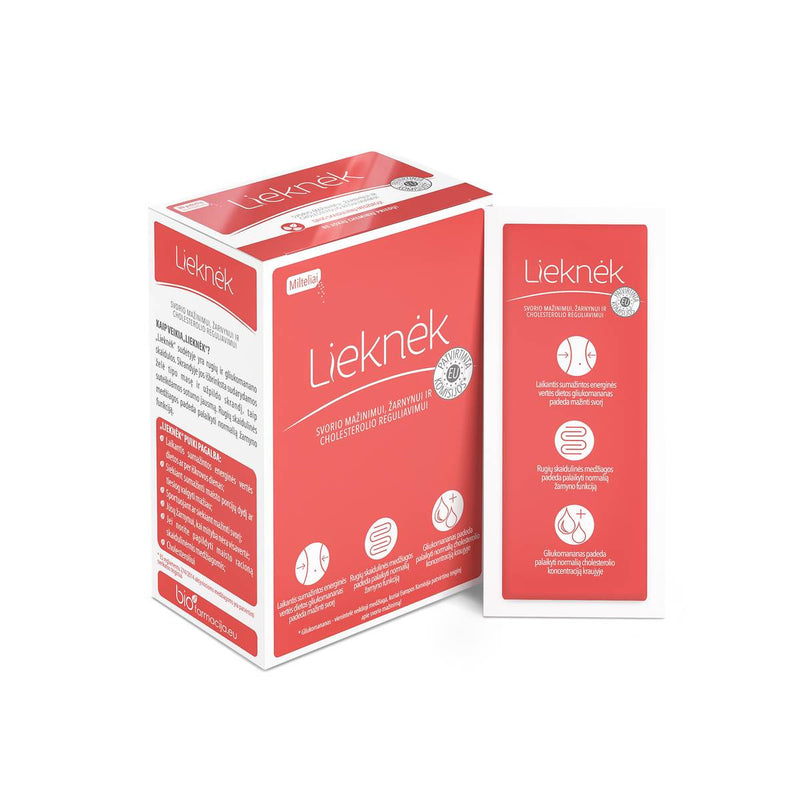 Biofarmacija Lieknėk Dietary supplement for weight loss, cholesterol, intestines 30 pcs + gift luxurious home fragrance with sticks