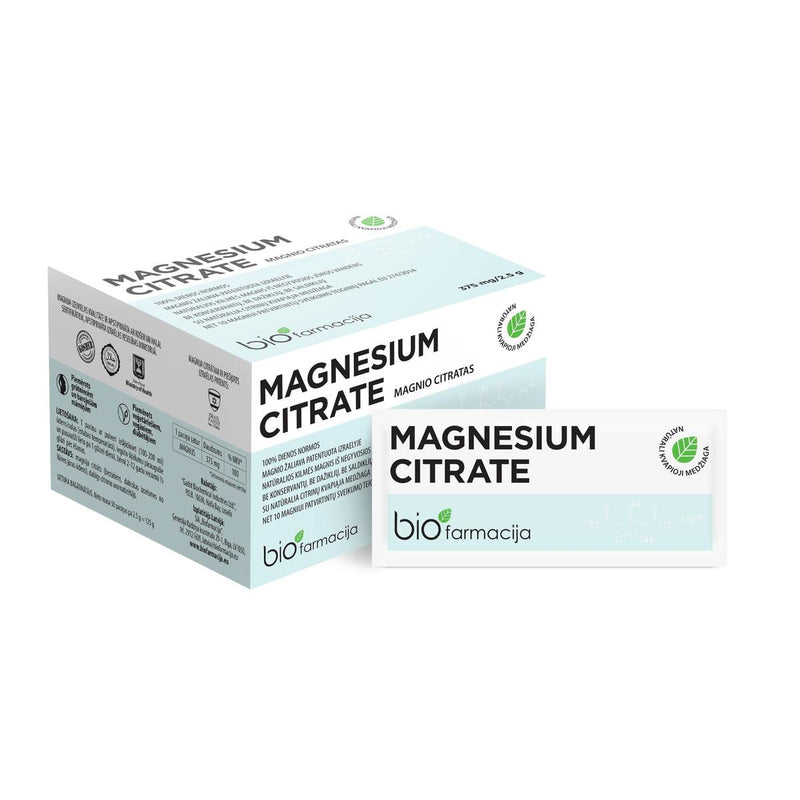 Biofarmacija Magnesium Citrate Magnesium Citrate, food supplement 50 units + gift luxurious home fragrance with sticks