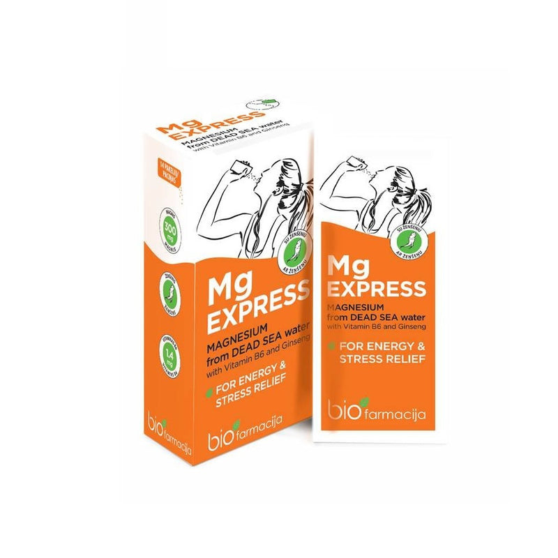 Biofarmacija Mg EXPRESS Maisto papildas 14vnt +dovana prabangus namų kvapas su lazdelėmis
