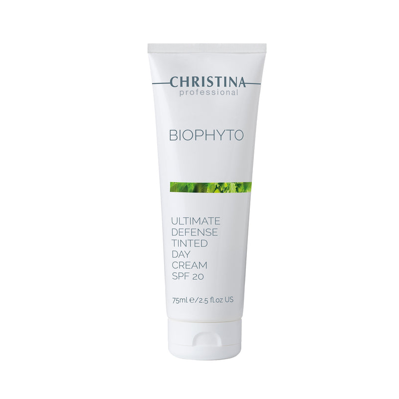 Christina Laboratories BioPhyto Ultimate Defense Day Cream SPF 20 Защитный дневной крем для лица с тоном, 75мл