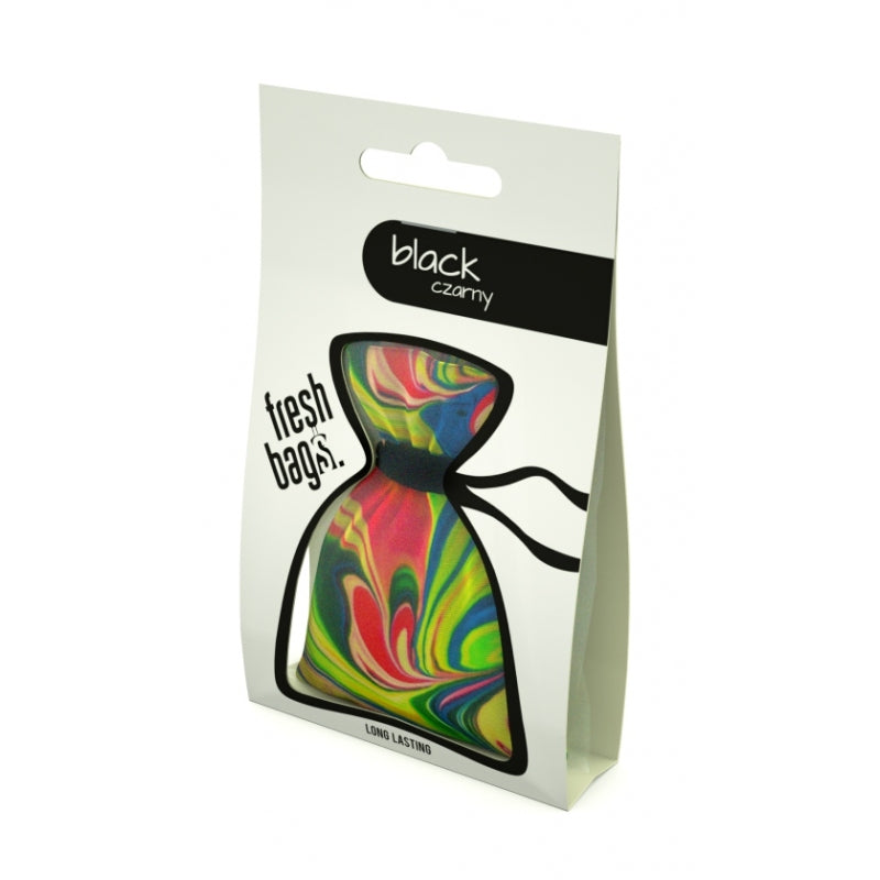 Black - FRESH BAGS Abstract car fragrance + gift