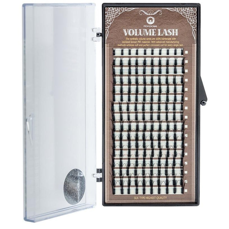 Blakstienos priauginimui Dlux Professional Volume Lash, 6D tipo, C linkio, 0,2 mm storio-Beauty chest