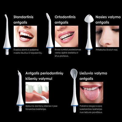 Ирригатор для полости рта OSOM Oral Care OSOMORALWF8801, белый + подарок для волос Previa