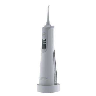 Ирригатор для полости рта OSOM Oral Care Silver OSOMORALWF128SILV, IPX7, LCD экран, серебристый цвет + подарок Previa средство для волос