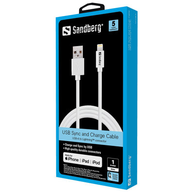 Sandberg 440-75 USB>Lightning MFI 1m White