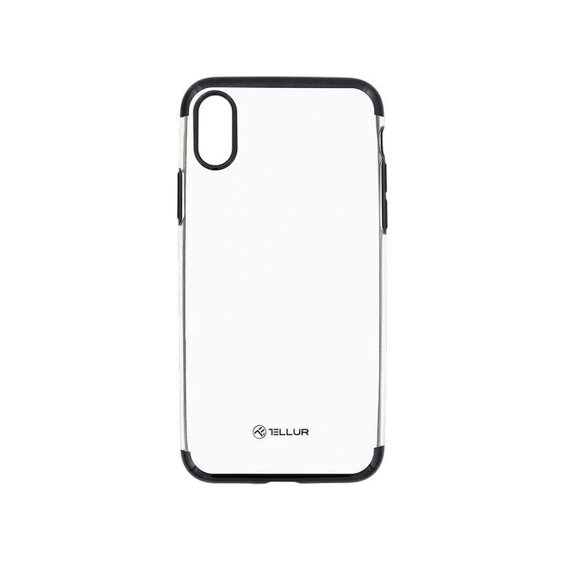 Чехол Tellur Силиконовый с гальваническим покрытием для iPhone X/XS, черный 