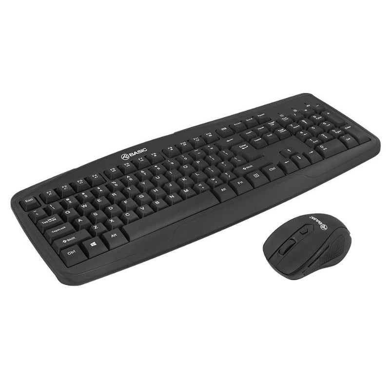 Комплект беспроводной клавиатуры и мыши Tellur Basic, черный